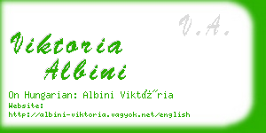 viktoria albini business card